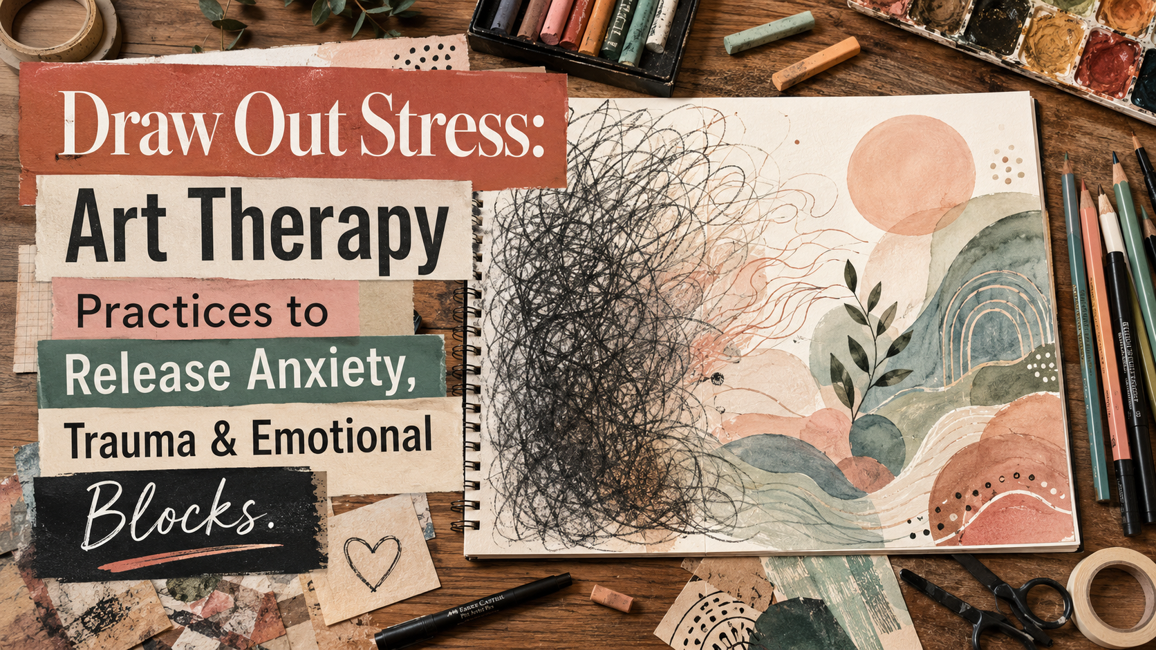 Draw Out Stress: Art Therapy Practices to Release Anxiety, Trauma & Emotional Blocks.